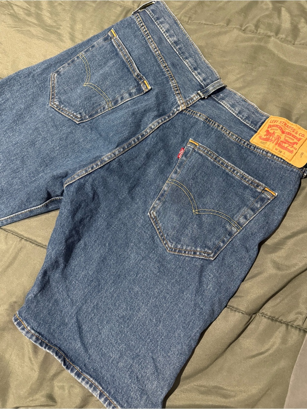 Levi's Classic Blue Denim Shorts